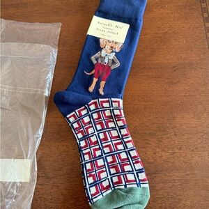 Nathalie lete dog argyle socks